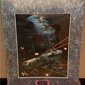 Star Wars Space Battle Poster With COA